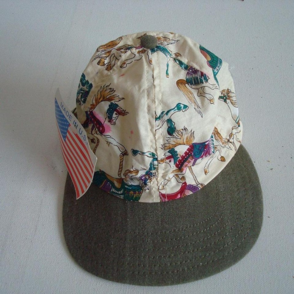MERRY GO ROUND USA MADE 80S HAT CAP VINTAGE 00S Y2K M4